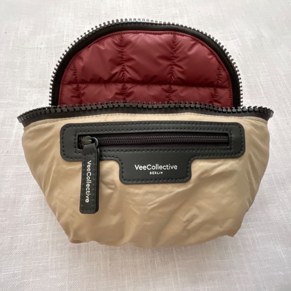 Vee Collective Berlin Burgundy Quilted “Porter”Sling Crossbody Bag NWOT - Picture 7 of 15